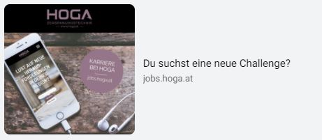 Social Media Anzeige Jobs für Hoga